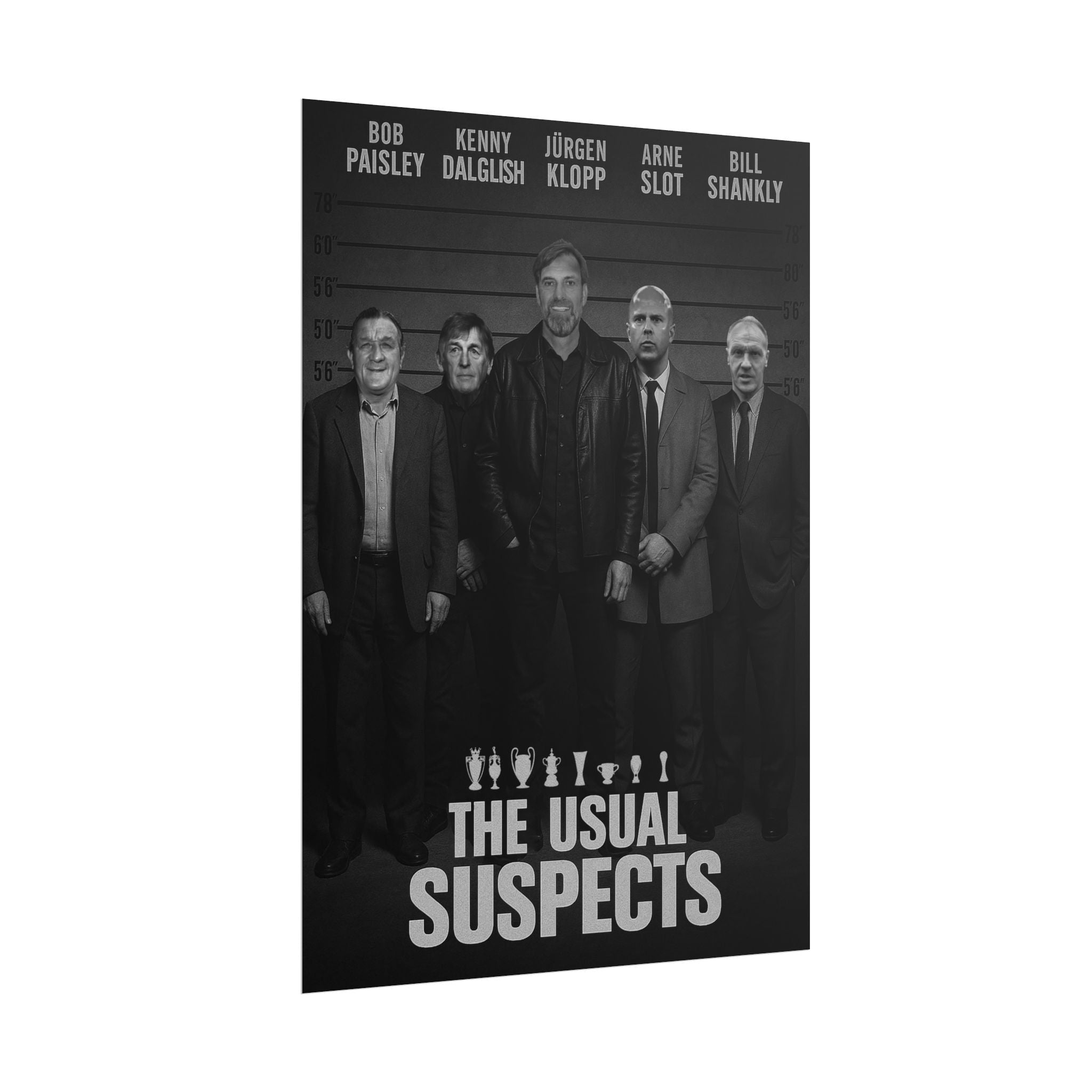 Liverpool FC League Winning Managers | Legends Wall Art Football Print | | Movie Posters | The Unusual Suspects