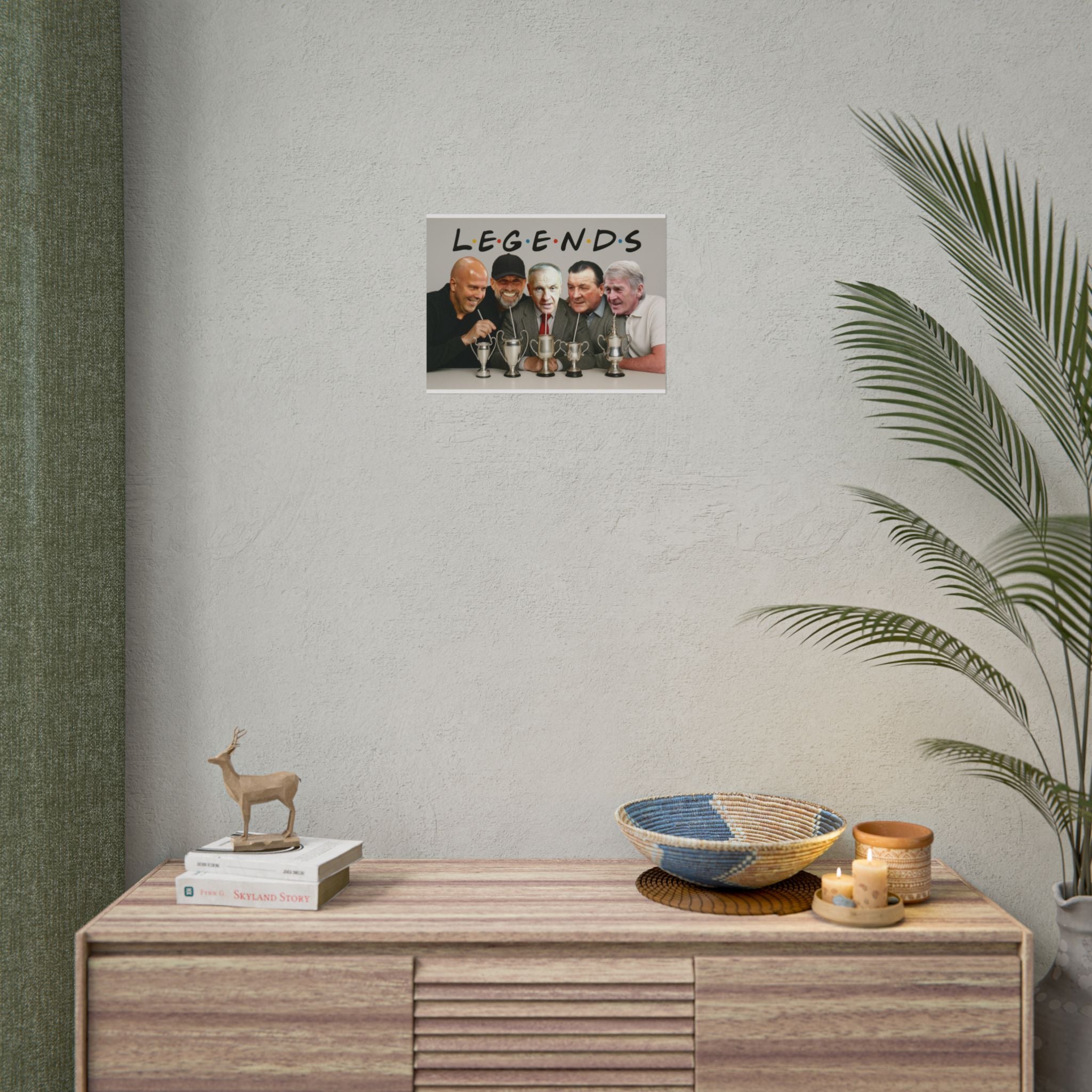 LFC Legends Enjoying Drinks Print