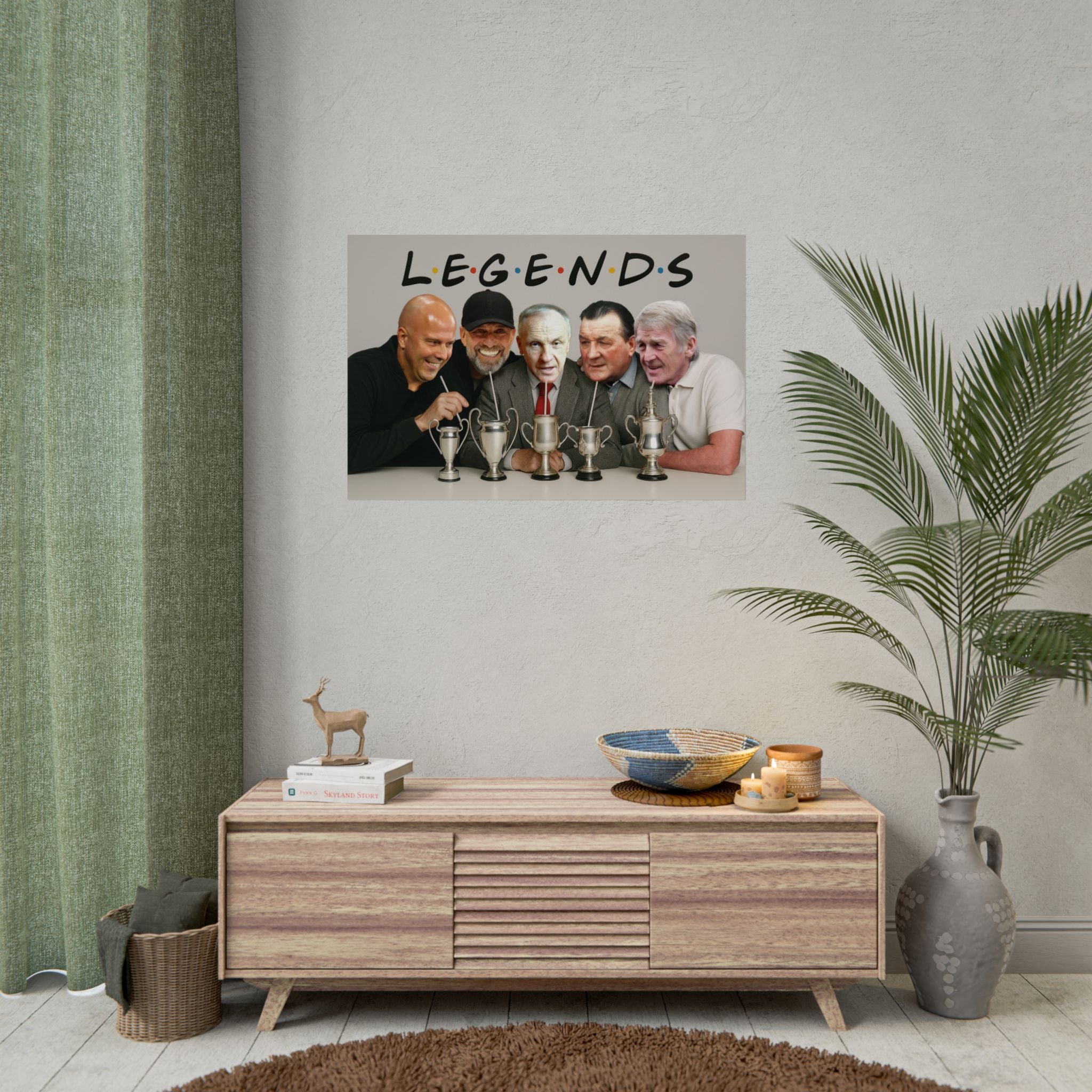 LFC Legends Enjoying Drinks Print