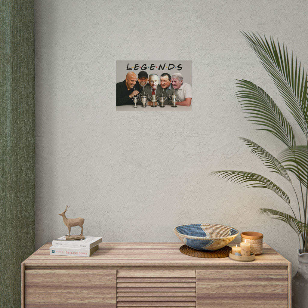 LFC Legends Enjoying Drinks Print