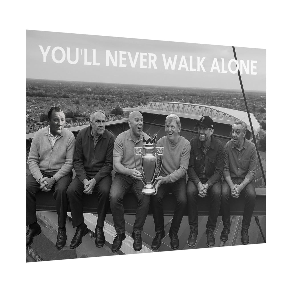 LFC Managers Girder Over Anfield Print