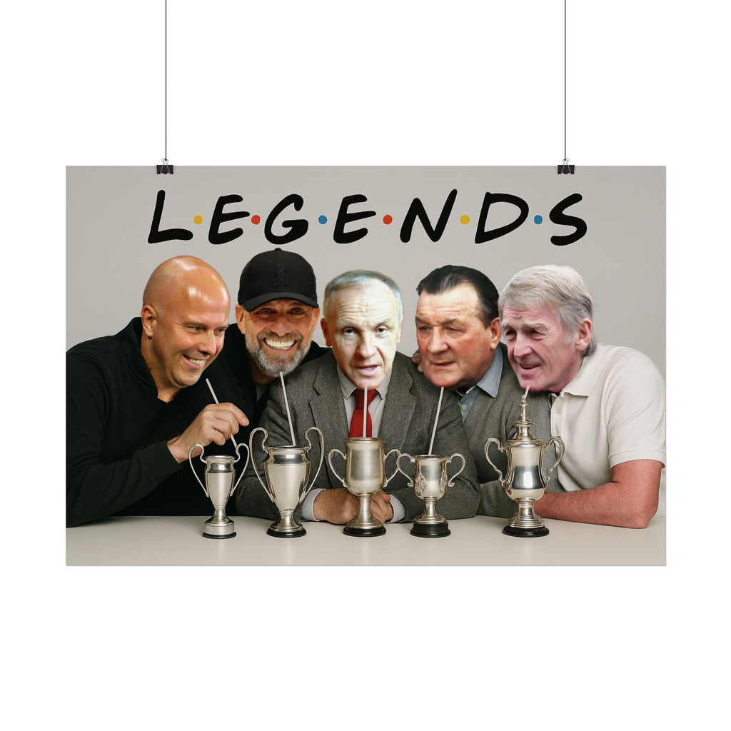 LFC Legends Enjoying Drinks Print