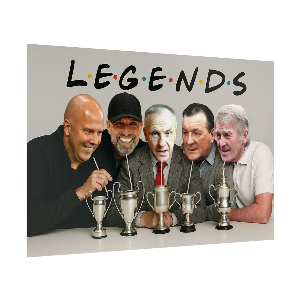 LFC Legends Enjoying Drinks Print