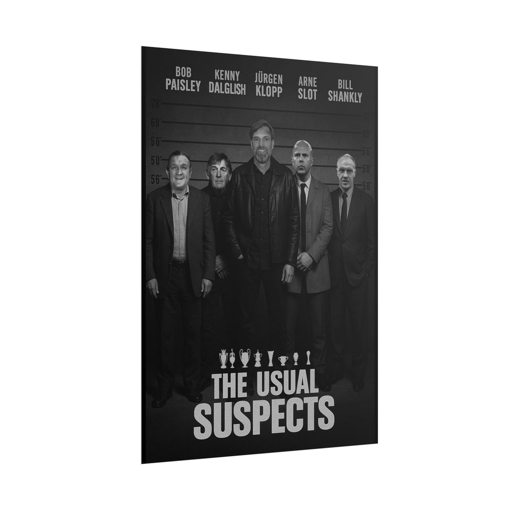 Liverpool FC League Winning Managers | Legends Wall Art Football Print | | Movie Posters | The Unusual Suspects