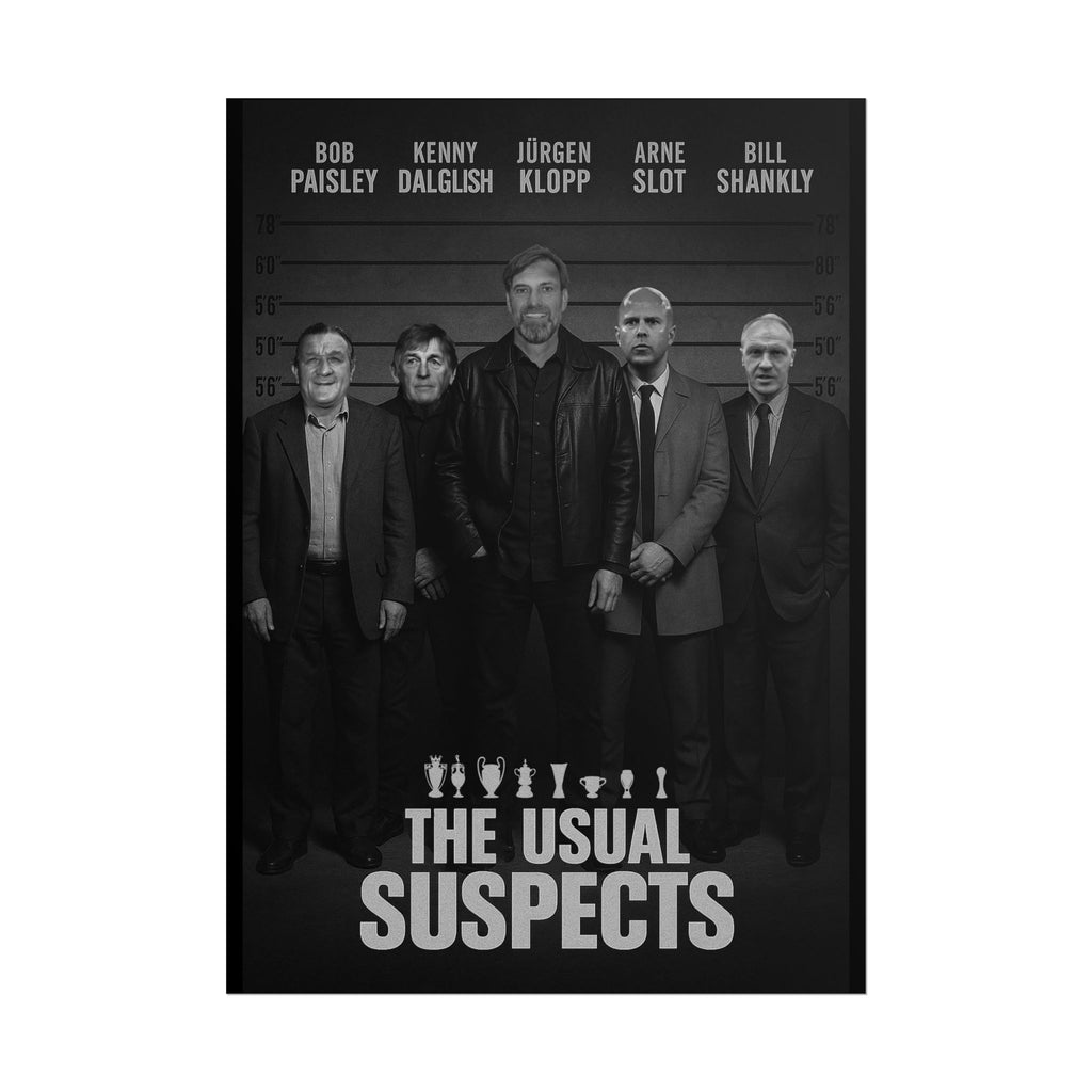 Liverpool FC League Winning Managers | Legends Wall Art Football Print | | Movie Posters | The Unusual Suspects