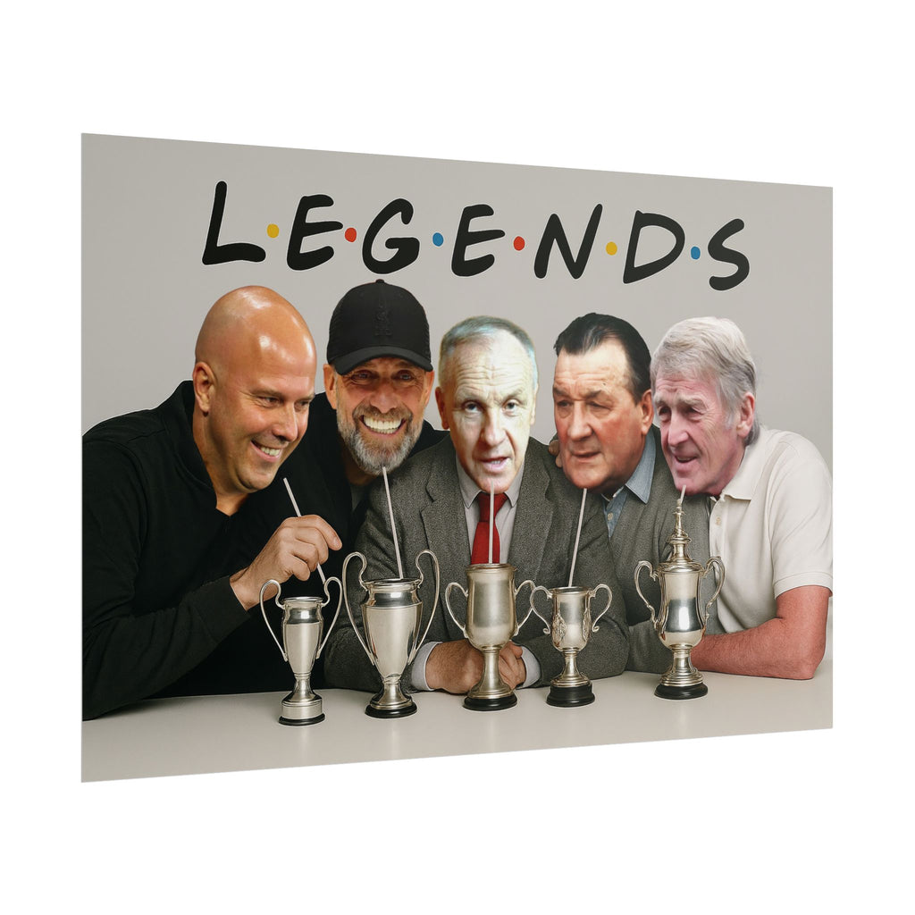 LFC Legends Enjoying Drinks Print