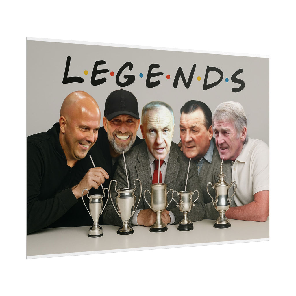 LFC Legends Enjoying Drinks Print