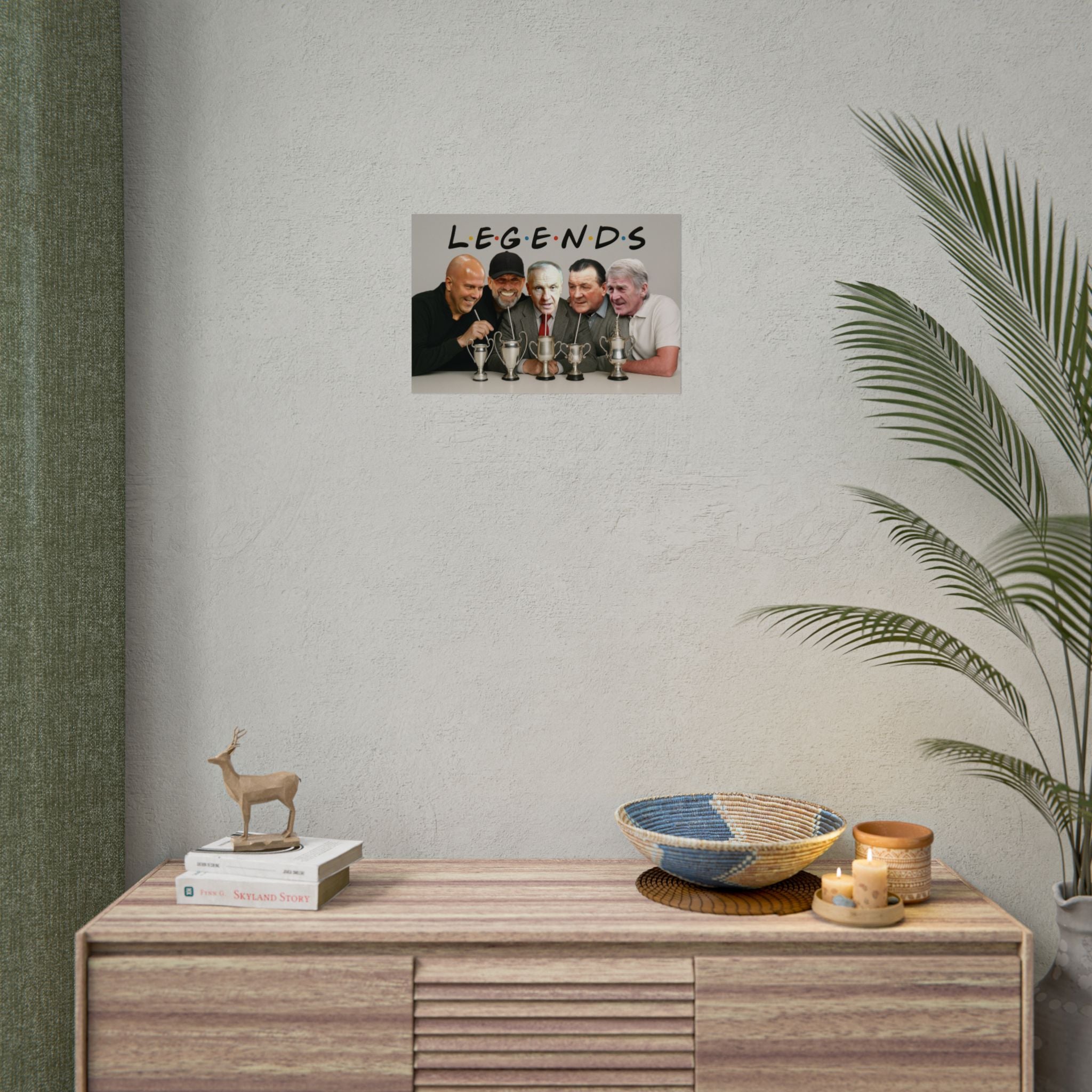 LFC Legends Enjoying Drinks Print