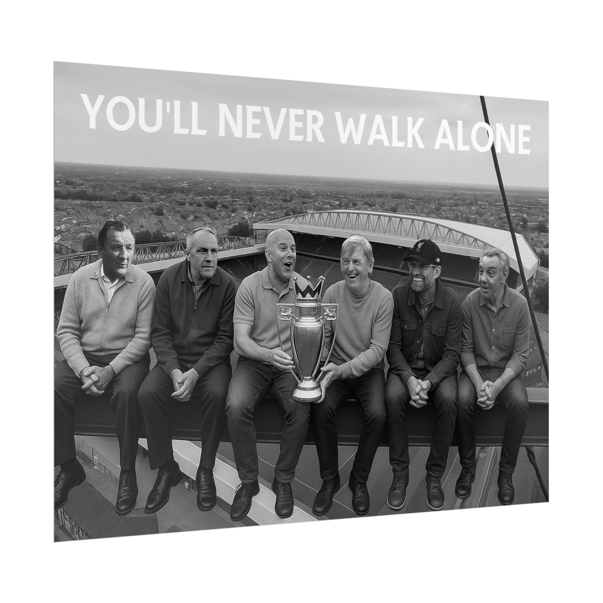 LFC Managers Girder Over Anfield Print