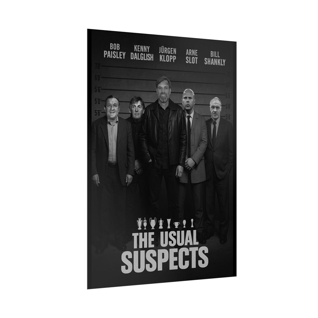 Liverpool FC League Winning Managers | Legends Wall Art Football Print | | Movie Posters | The Unusual Suspects