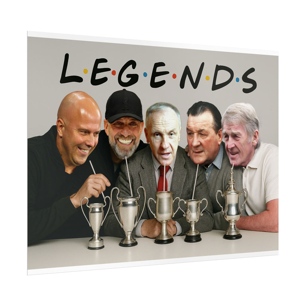 LFC Legends Enjoying Drinks Print
