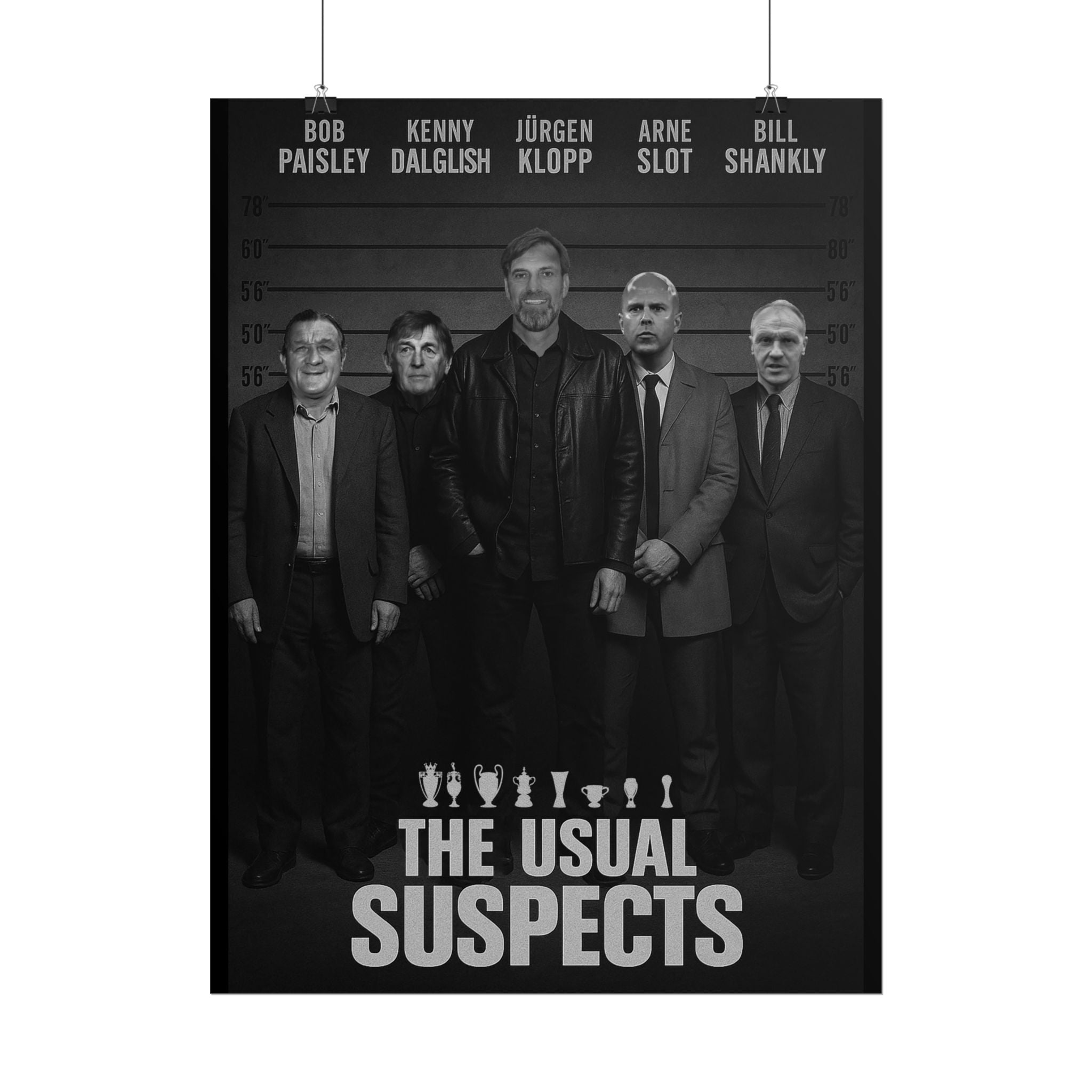 Liverpool FC League Winning Managers | Legends Wall Art Football Print | | Movie Posters | The Unusual Suspects