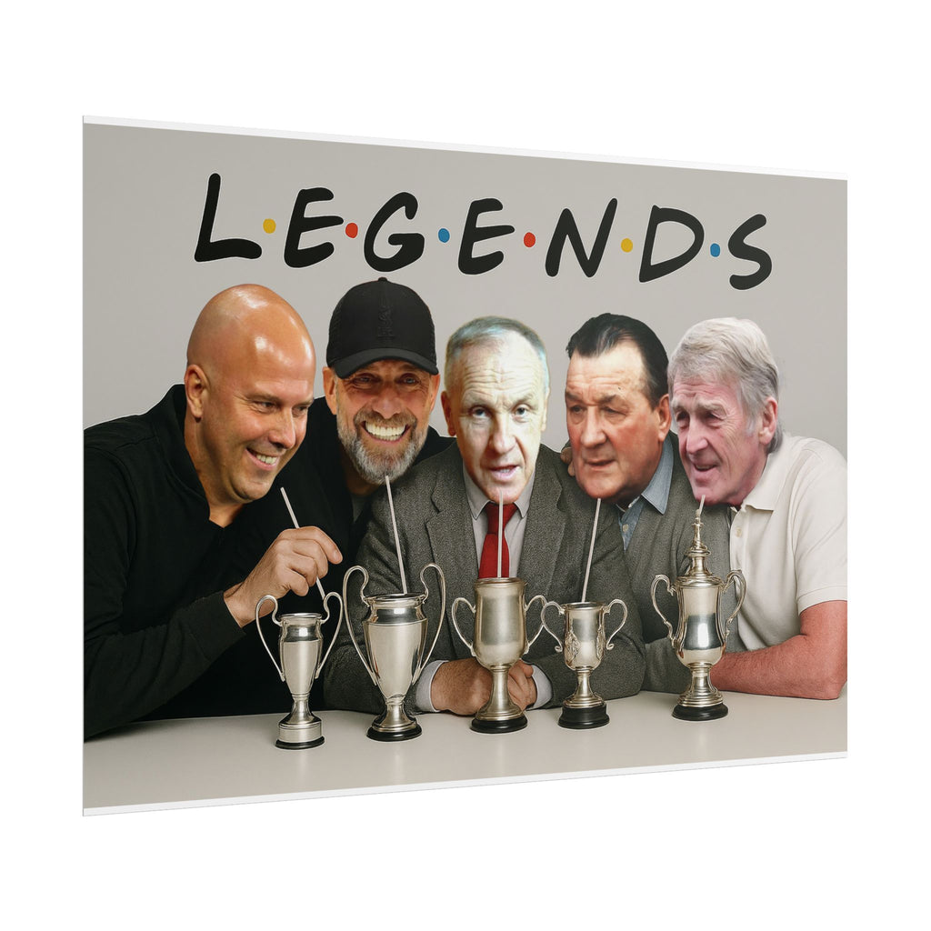 LFC Legends Enjoying Drinks Print