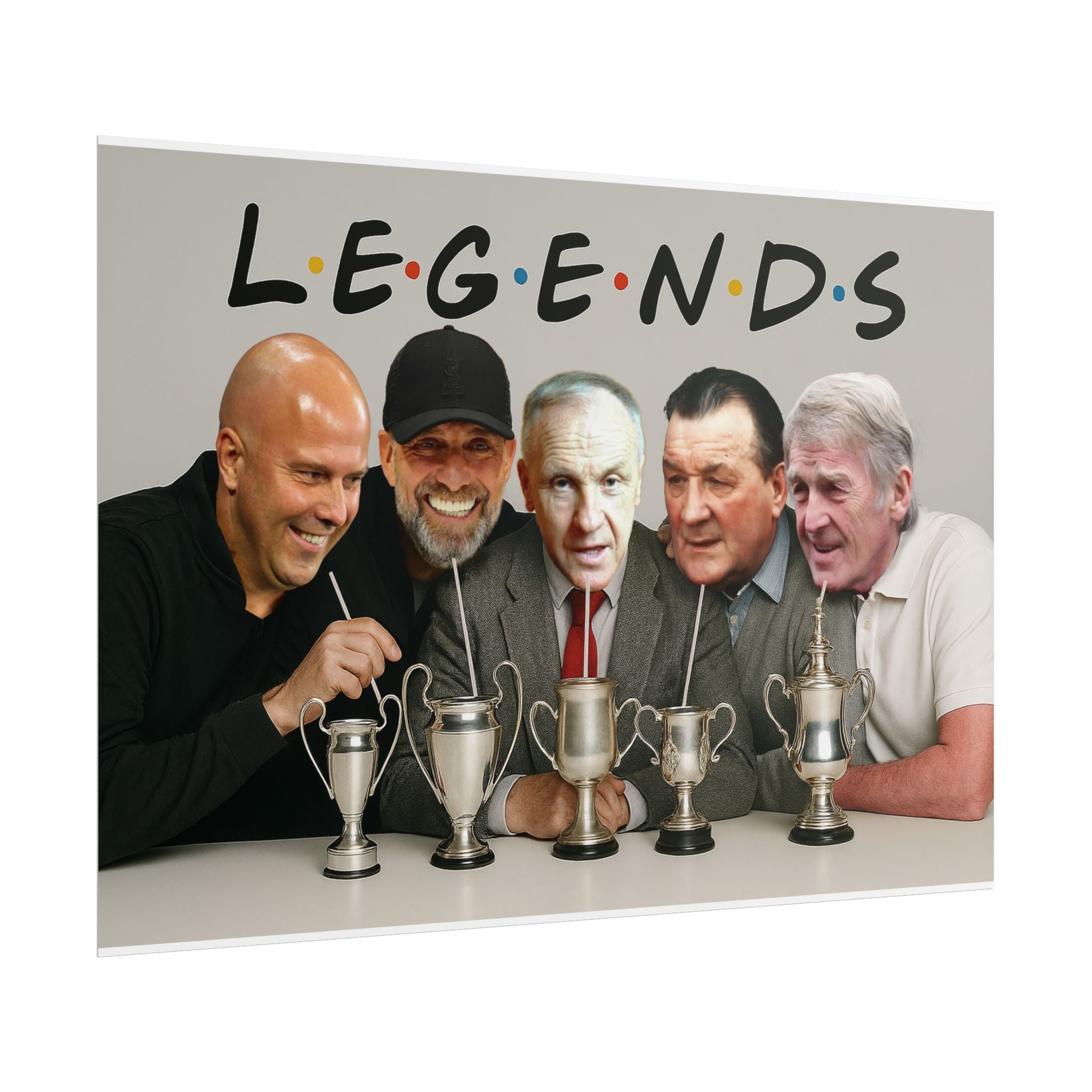 LFC Legends Enjoying Drinks Print