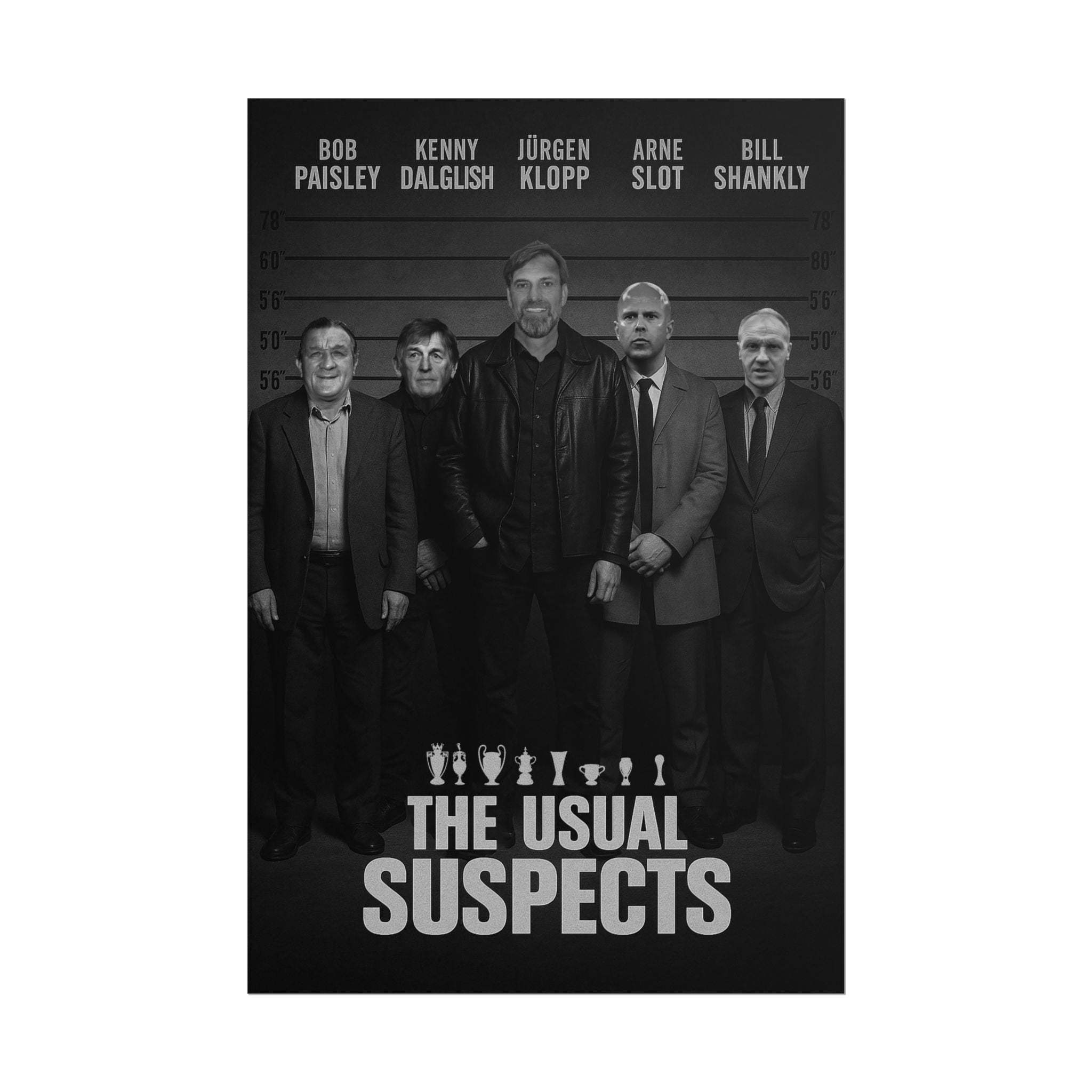 Liverpool FC League Winning Managers | Legends Wall Art Football Print | | Movie Posters | The Unusual Suspects