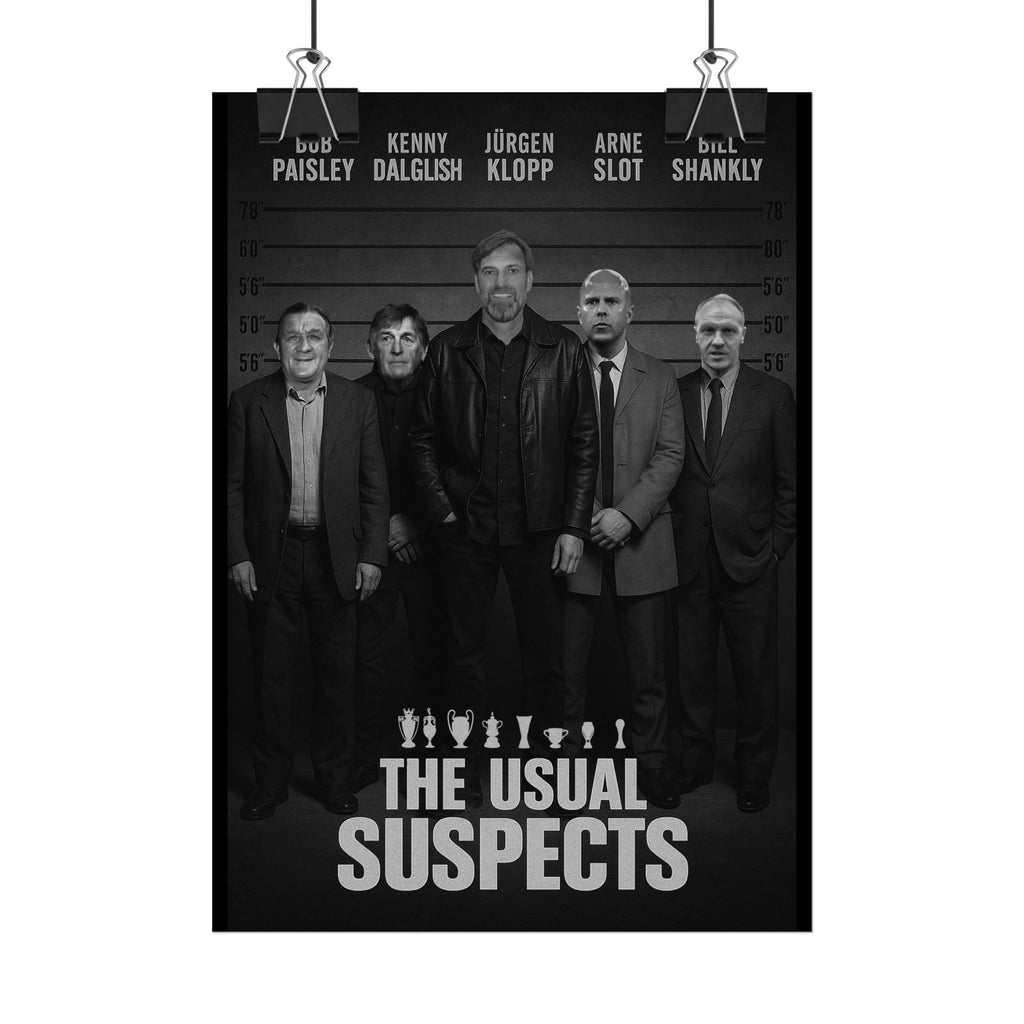 Liverpool FC League Winning Managers | Legends Wall Art Football Print | | Movie Posters | The Unusual Suspects