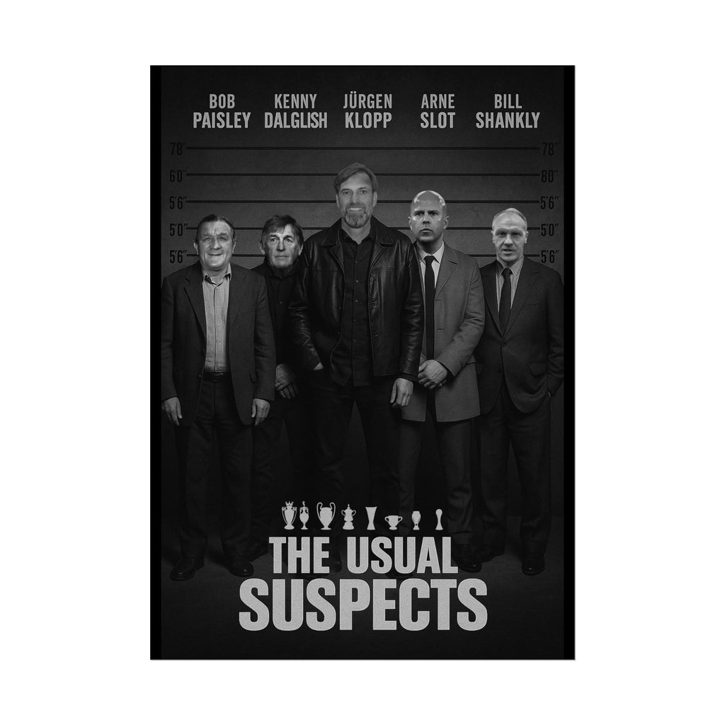 Liverpool FC League Winning Managers | Legends Wall Art Football Print | | Movie Posters | The Unusual Suspects