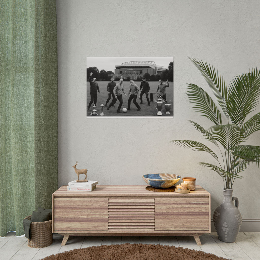 LFC Managers Kick About At The Park Print