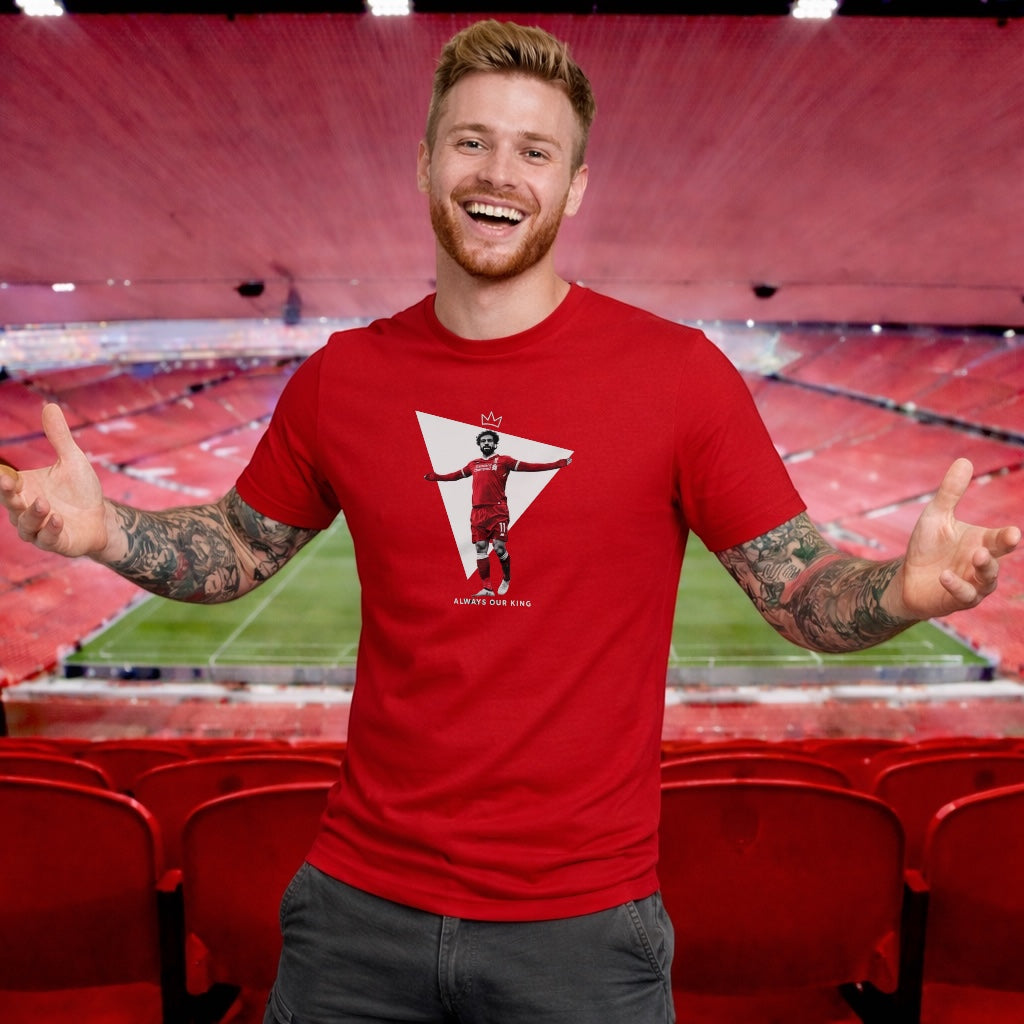LFC Liverpool Salah Always Our King Triangle Icon T-Shirt
