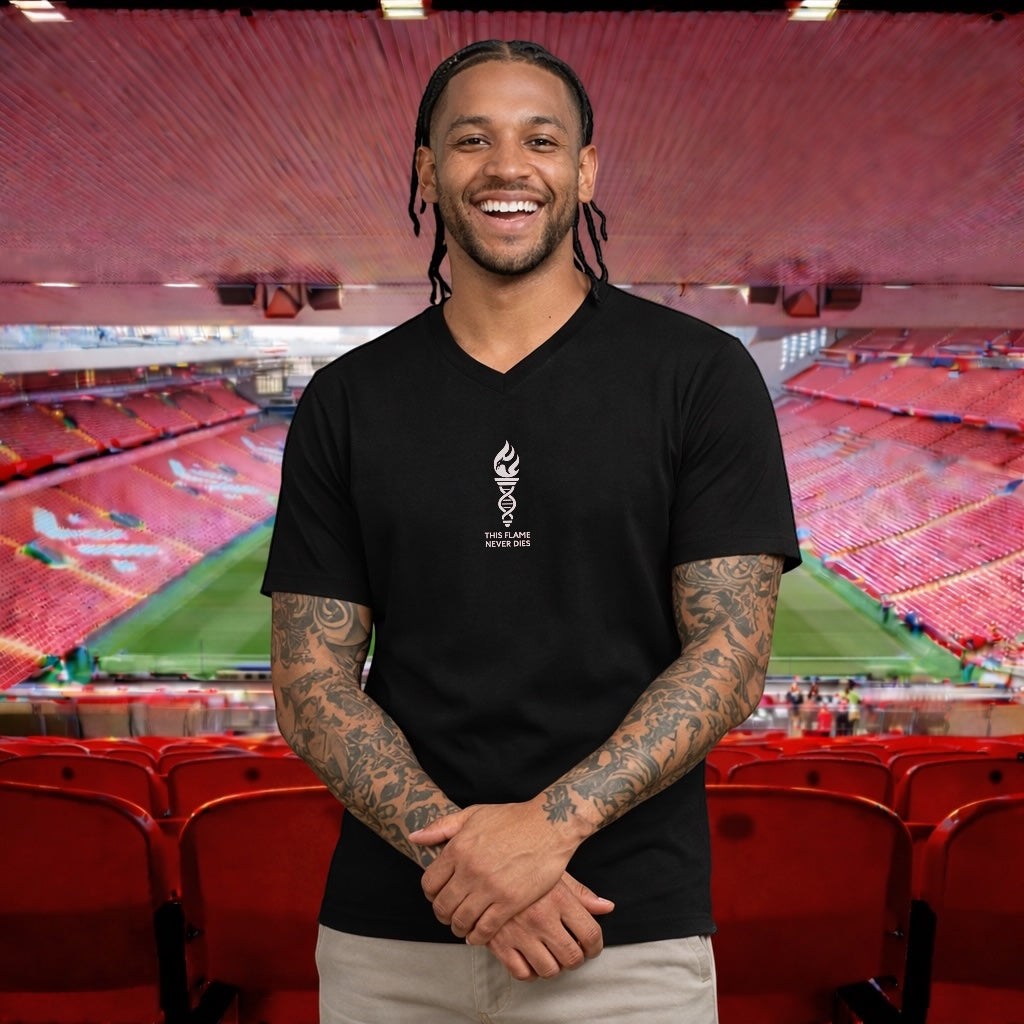 LFC This Flame Never Dies V-Neck T-Shirt