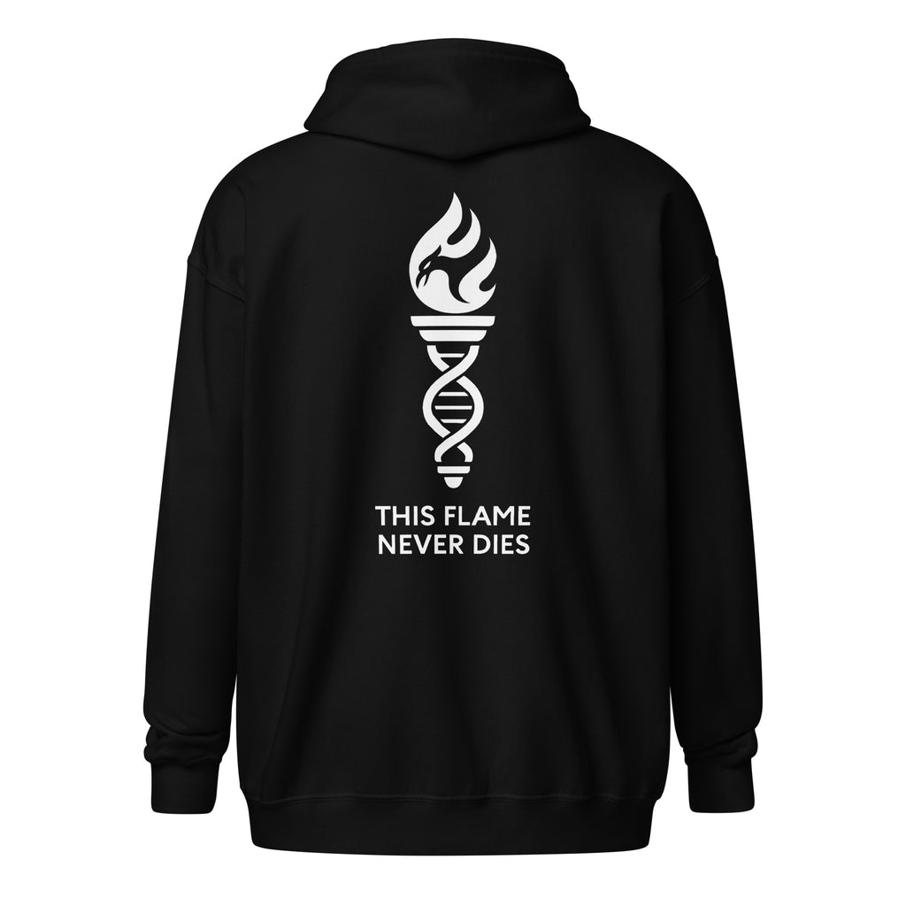 LFC This Flame Never Dies Zip Hoodie-Prism and Ink