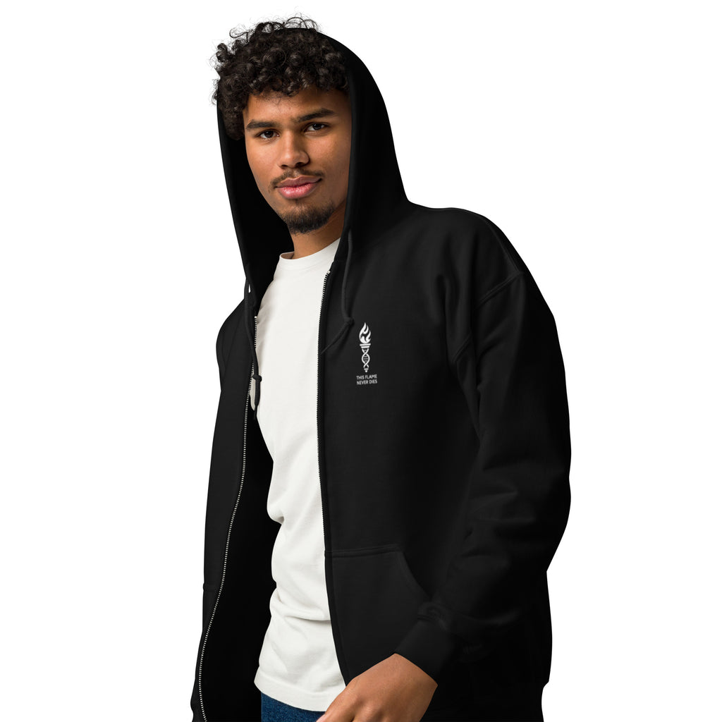 LFC This Flame Never Dies Zip Hoodie-Prism and Ink