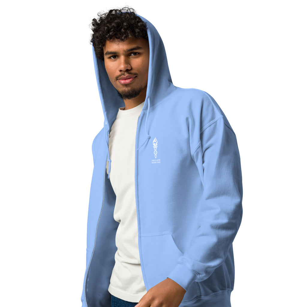 LFC This Flame Never Dies Zip Hoodie-Prism and Ink