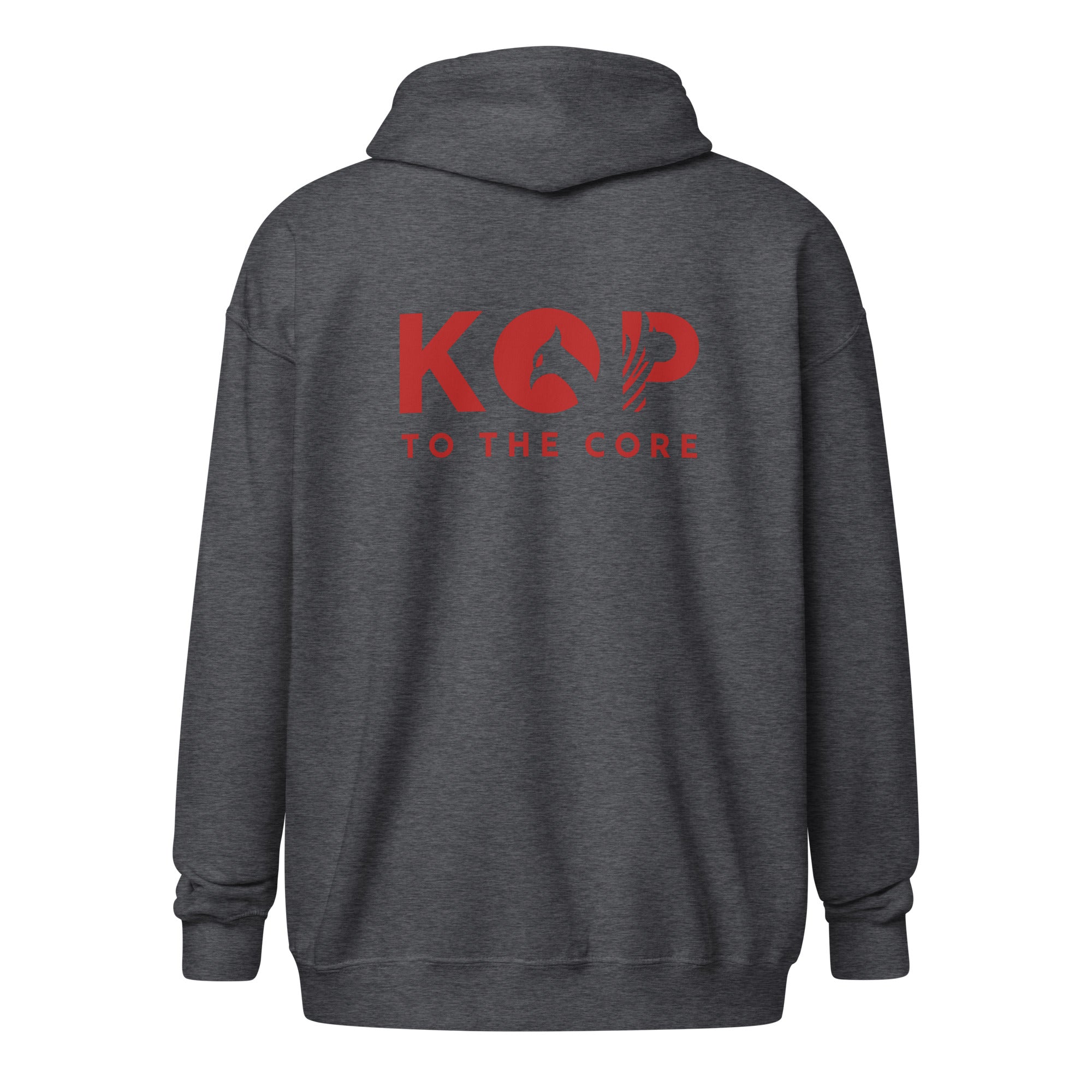 LFC Kop To The Core Zip Hoodie-Prism and Ink