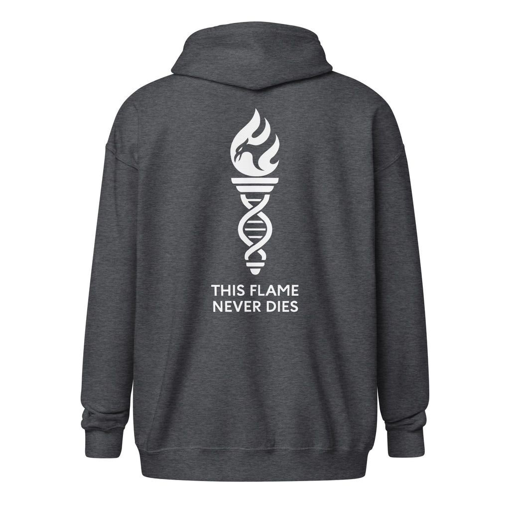 LFC This Flame Never Dies Zip Hoodie-Prism and Ink