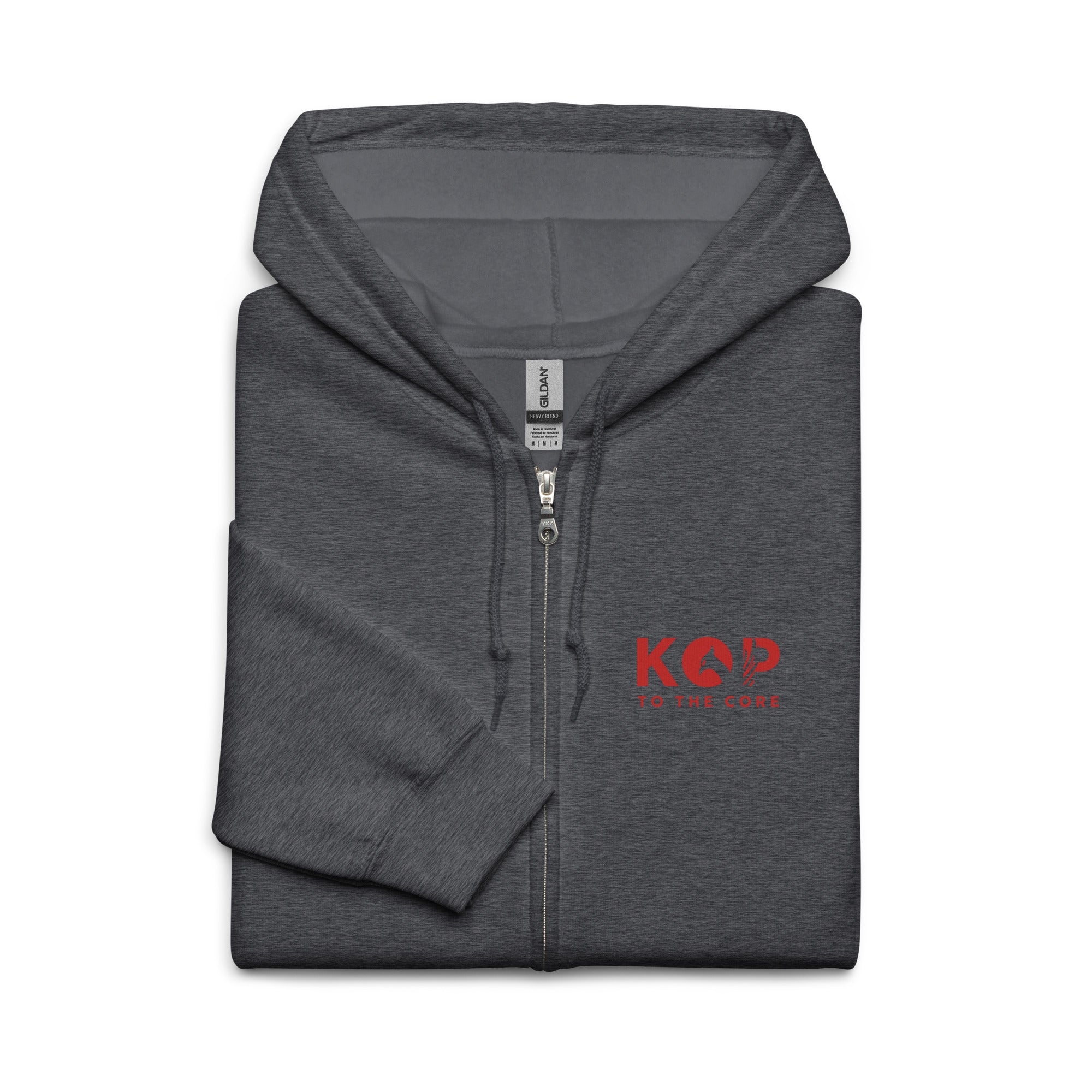 LFC Kop To The Core Zip Hoodie-Prism and Ink