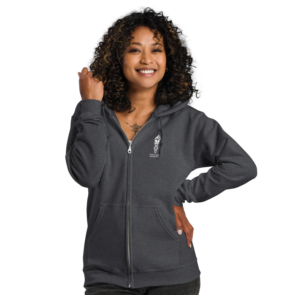 LFC This Flame Never Dies Zip Hoodie-Prism and Ink