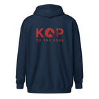 LFC Kop To The Core Zip Hoodie-Prism and Ink