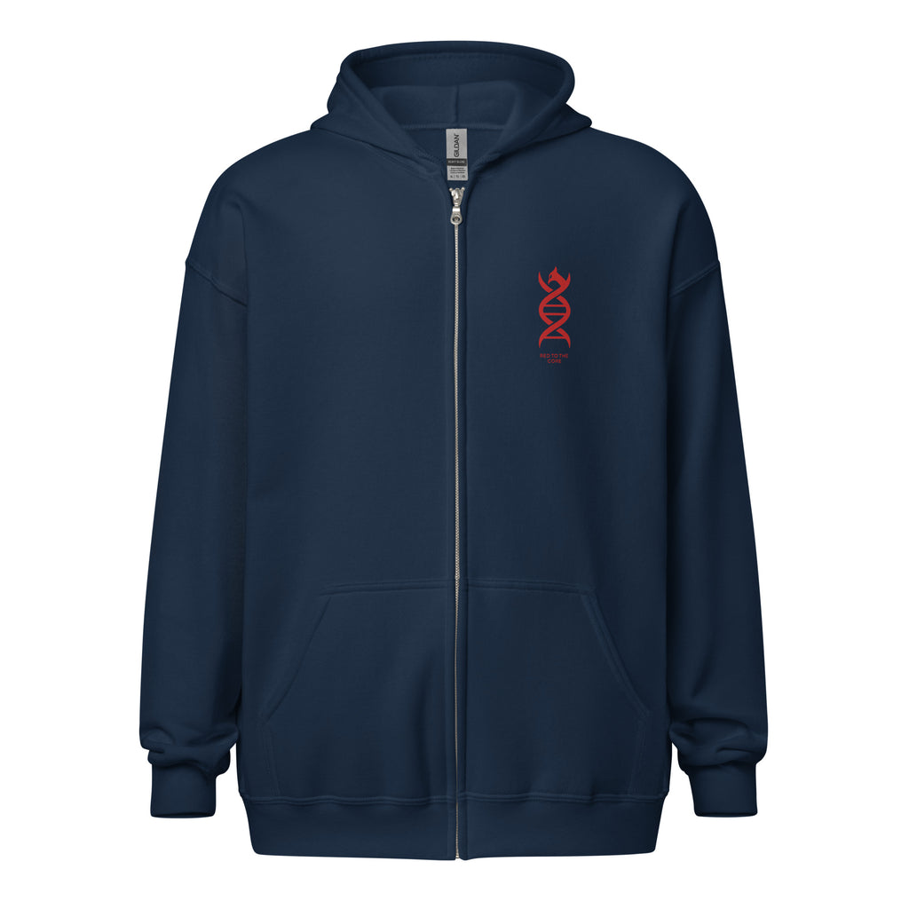 LFC Red To The Core DNA Zip Hoodie-Prism and Ink