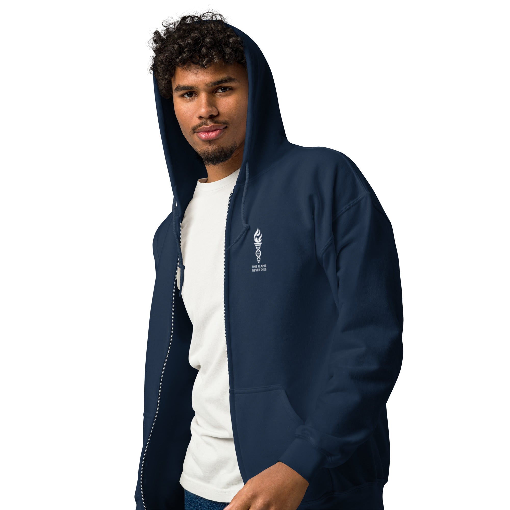 LFC This Flame Never Dies Zip Hoodie-Prism and Ink