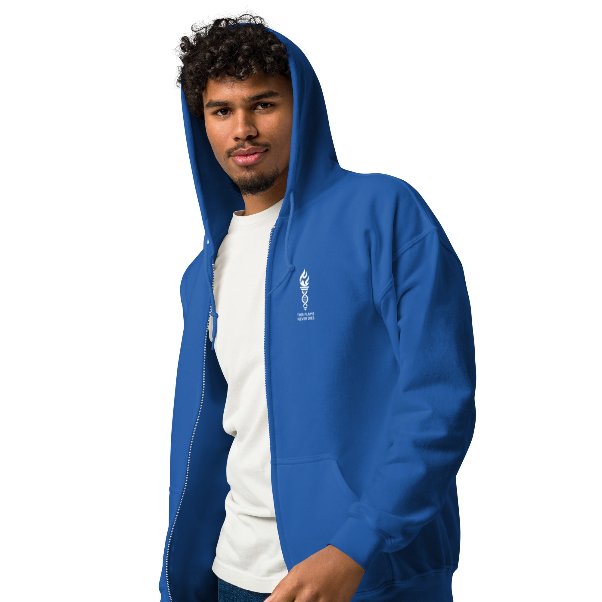 LFC This Flame Never Dies Zip Hoodie-Prism and Ink