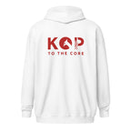 LFC Kop To The Core Zip Hoodie-Prism and Ink