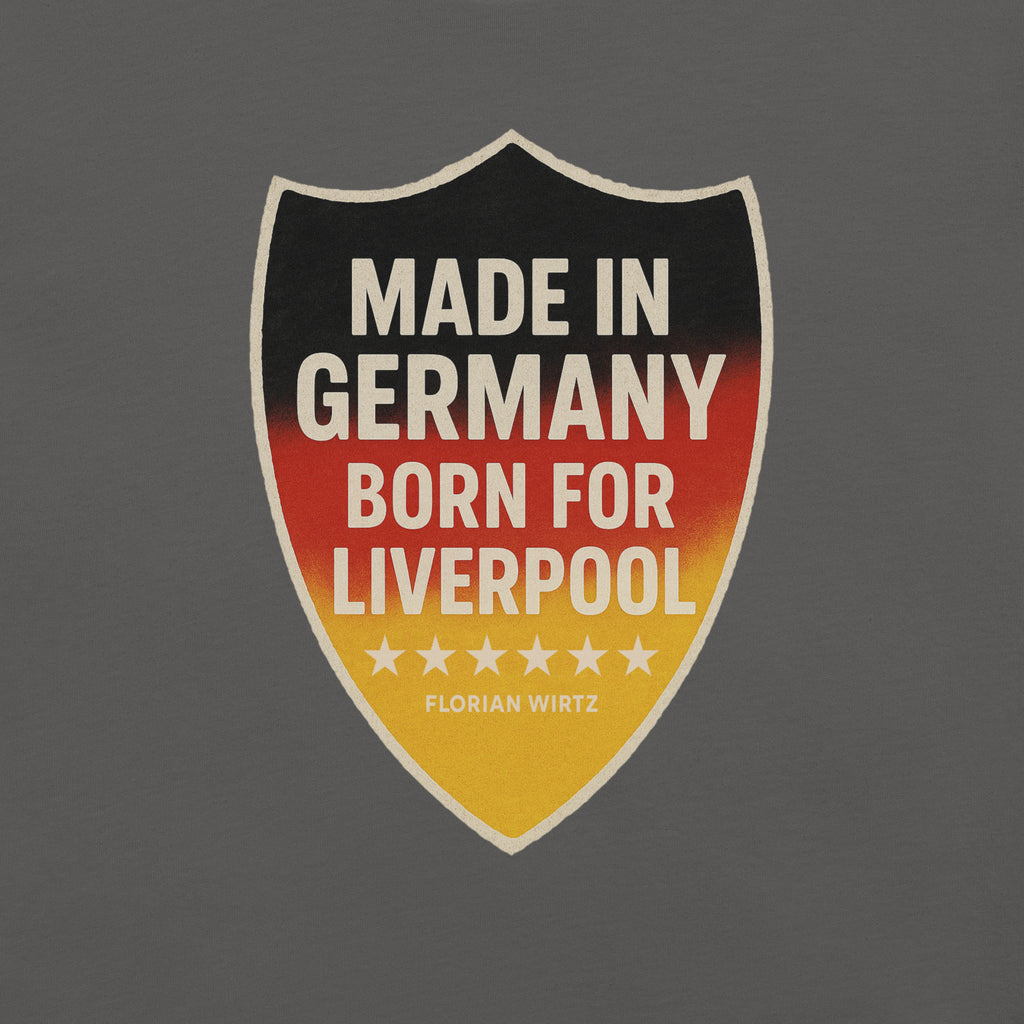 LFC Florian Wirtz: Born For Liverpool T-Shirt-Prism and Ink