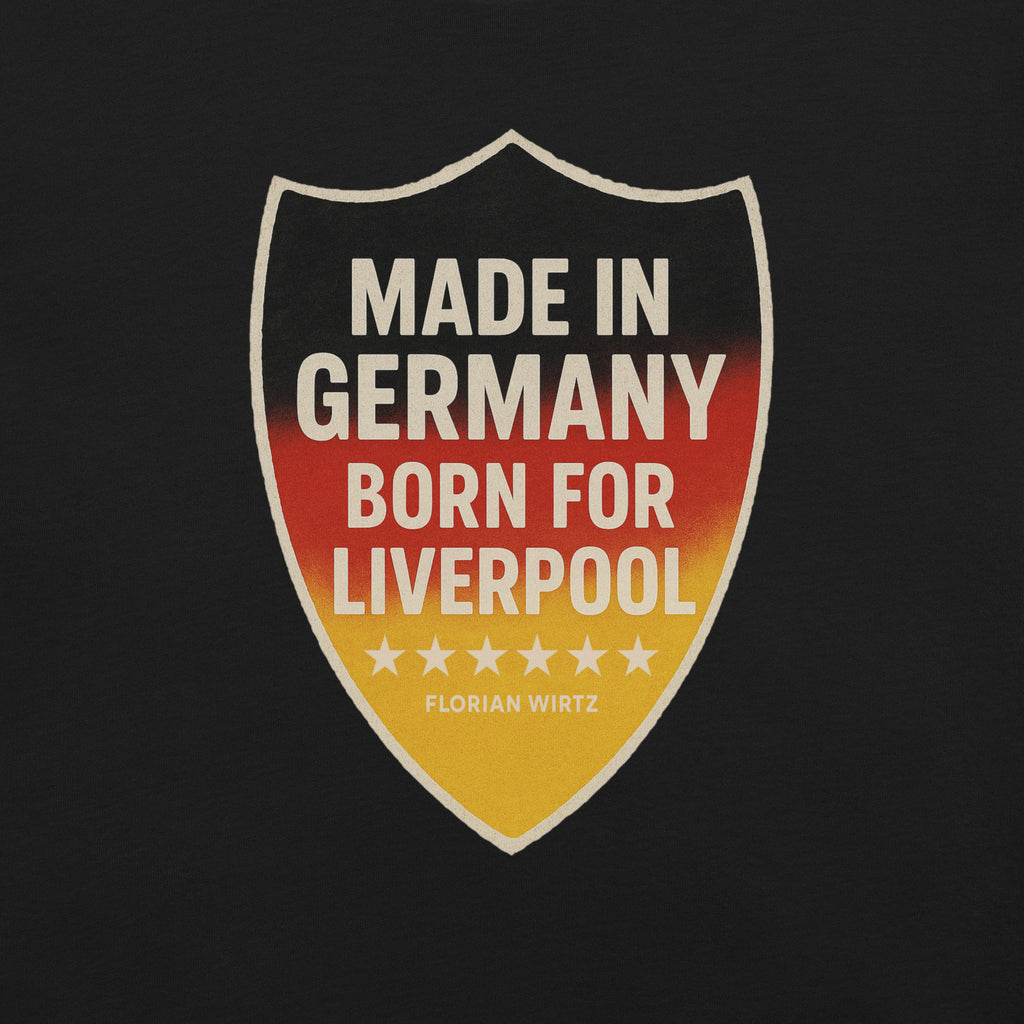 LFC Florian Wirtz: Born For Liverpool T-Shirt-Prism and Ink