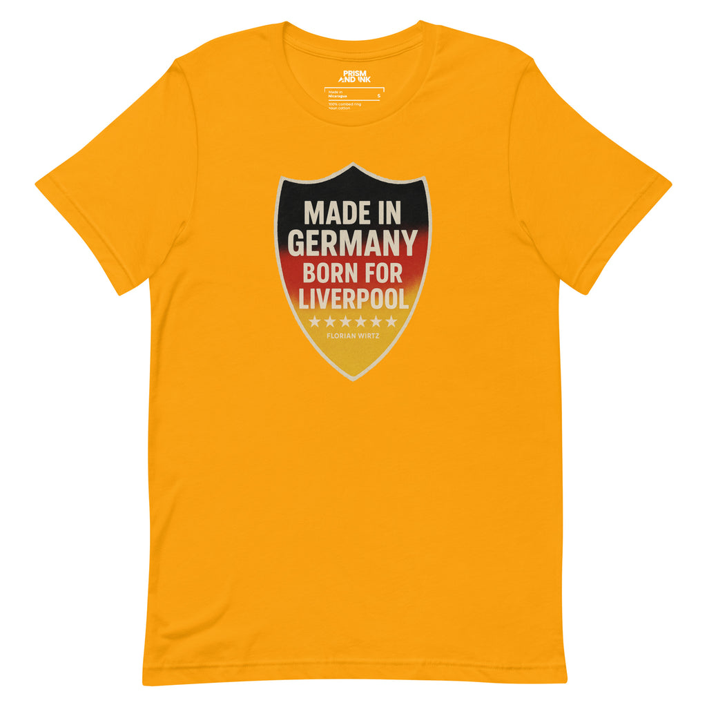 LFC Florian Wirtz: Born For Liverpool T-Shirt-Prism and Ink