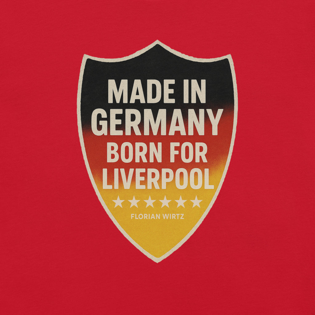 LFC Florian Wirtz: Born For Liverpool T-Shirt-Prism and Ink